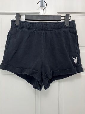 Playboy x PacSun Collab Black Athletic Shorts - Size Small